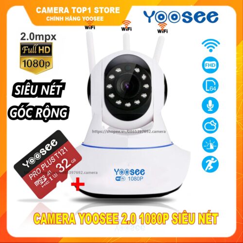 Lắp Đặt Camera Wifi Không dây Yoosee 3 Râu 720p - Giá Rẻ Nhất