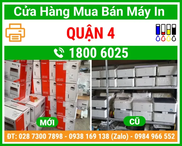 Địa Chỉ Mua Bán Máy In Quận 4