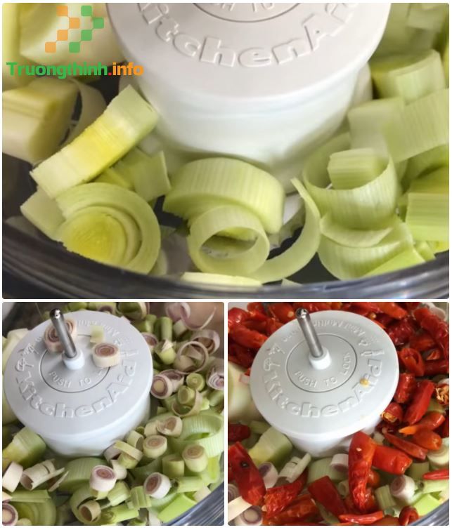 Cách làm sa tế chay từ ớt khô, tỏi tây và sả