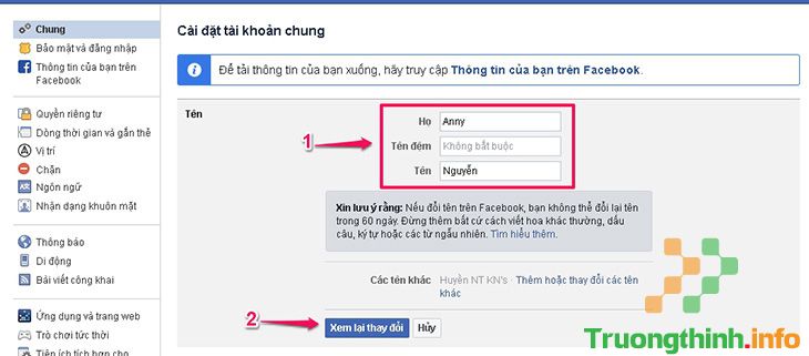 Hướng dẫn cách đổi, chỉnh sửa tên nhanh trên Facebook trên điện thoại, máy tính