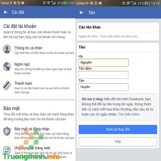 Hướng dẫn cách đổi, chỉnh sửa tên nhanh trên Facebook trên điện thoại, máy tính