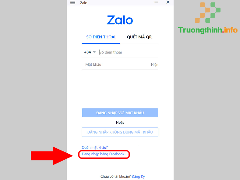 Cách đăng nhập Zalo bằng Facebook không cần mật khẩu đơn giản