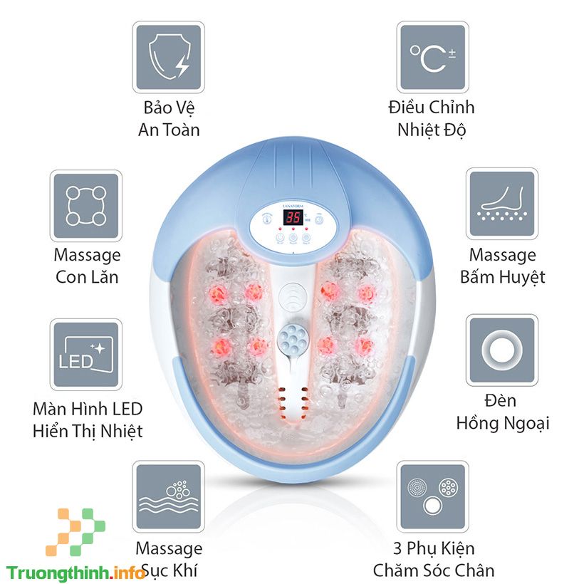 Hướng dẫn sử dụng bồn ngâm chân Lanaform Luxury LA110415