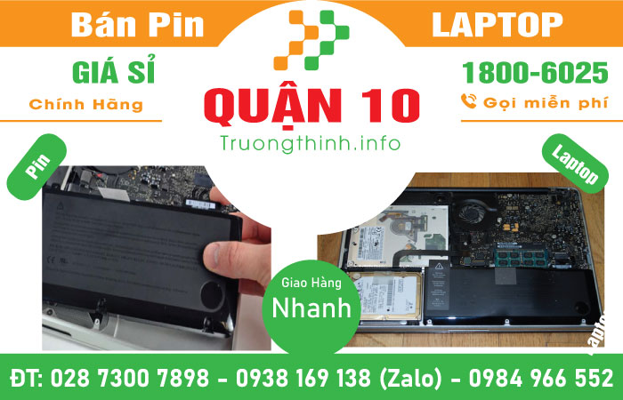 Thay Pin Laptop Quận 10 Trường Thịnh