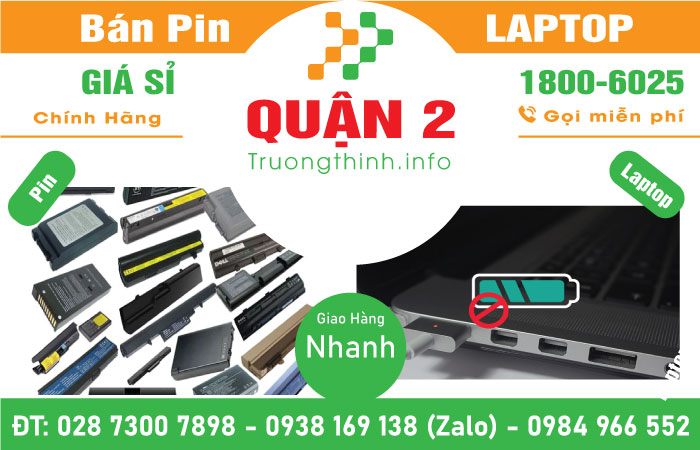 Thay Pin Laptop Quận 2 Trường Thịnh