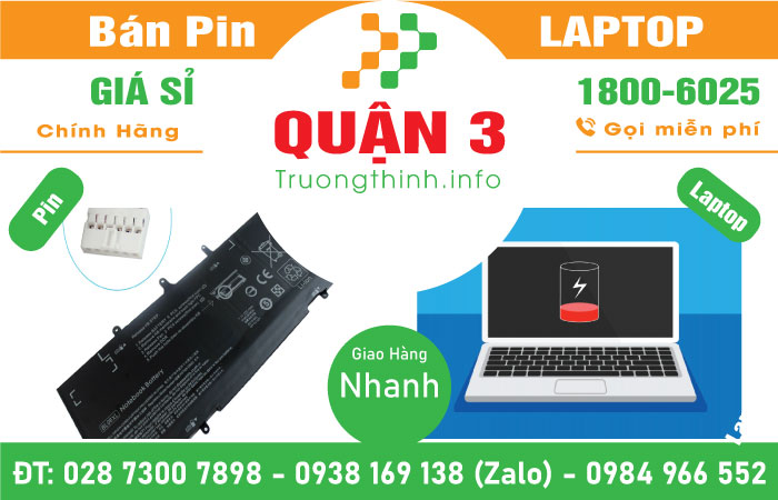 Thay Pin Laptop Quận 3 Trường Thịnh