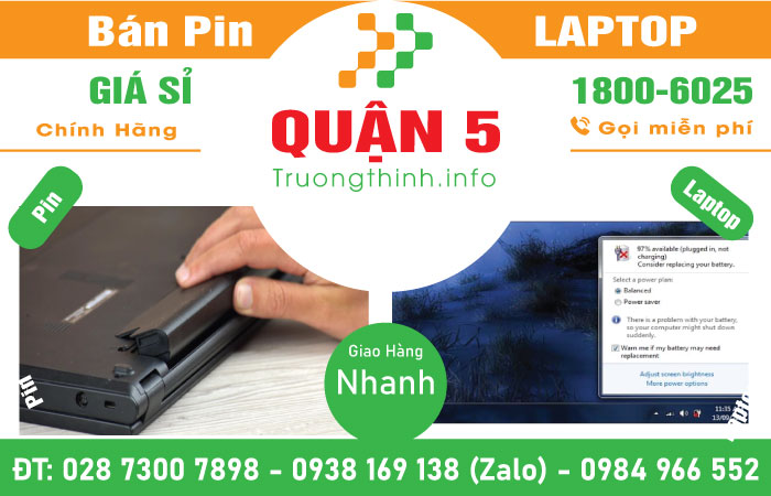 Thay Pin Laptop Quận 5 Trường Thịnh