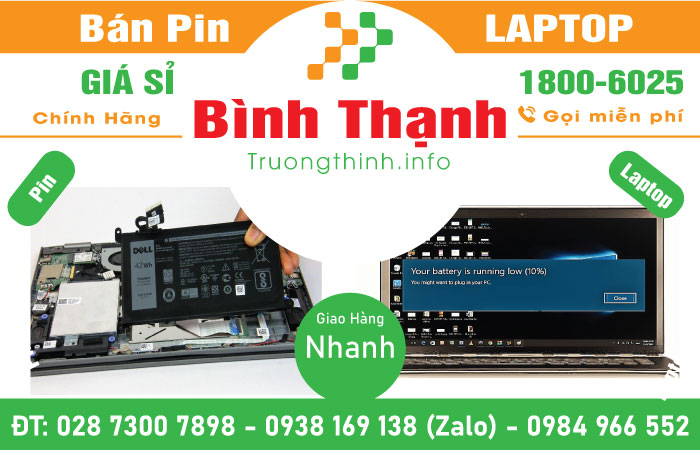 Thay Pin Laptop Quận Bình Thạnh Trường Thịnh