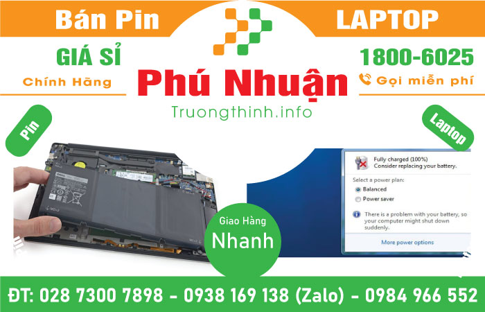 Thay Pin Laptop Quận Phú Nhuận