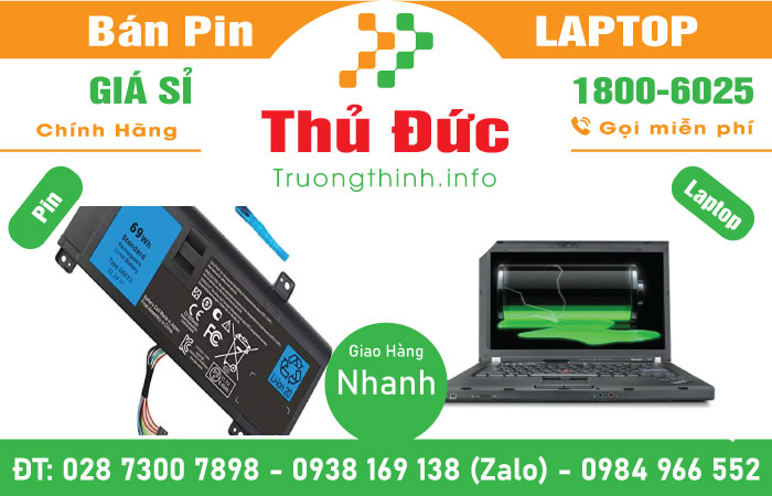 Thay Pin Laptop Quận Thủ Đức Trường Thịnh