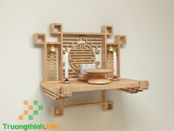 Kích thước bàn thờ treo tường theo phong thủy chuẩn, đẹp