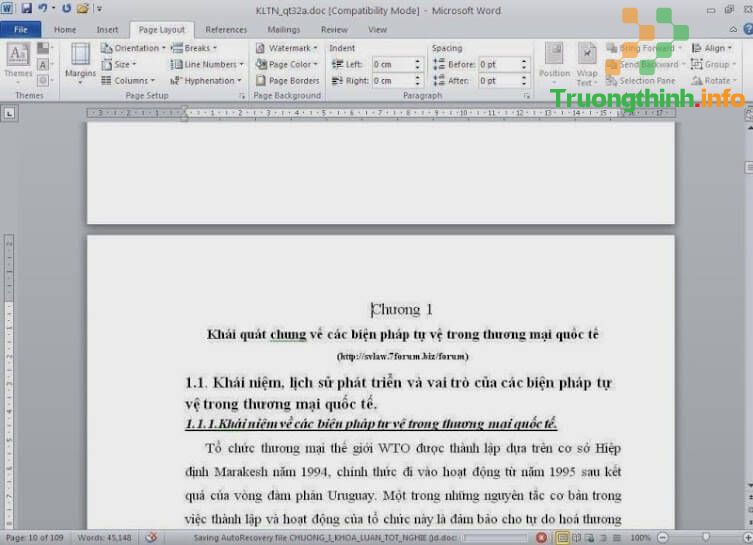 Cách đánh số trang bất kỳ trong Word 2010 theo ý muốn