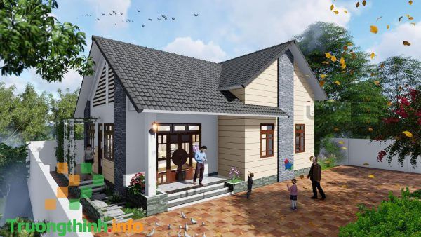 15+ mẫu nhà cấp 4 đẹp thiết kế đơn giản mà hiện đại cho nông thôn, nhà vườn