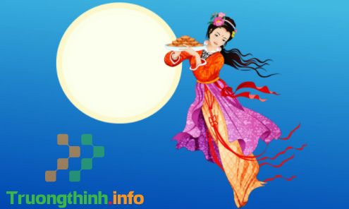                       Hình ảnh chị Hằng Nga và chú Cuội ngồi gốc cây đa trên cung trăng đẹp