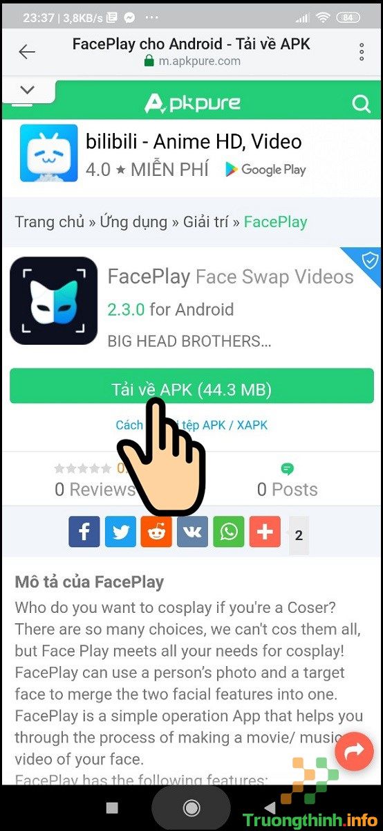                       Cách tải, dùng app ghép mặt vào video FacePlay miễn phí