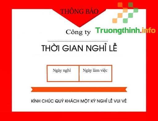                       Mẫu thông báo nghỉ lễ Quốc Khánh 2/9 của công ty cho nội bộ, khách hàng