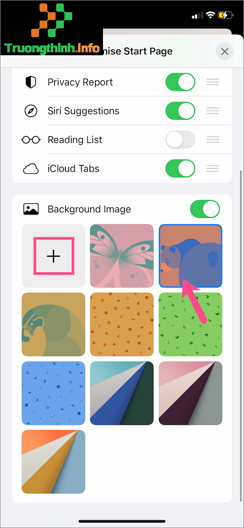  Mẹo thay đổi ảnh nền trình duyệt Safari trên iPhone, iPad 