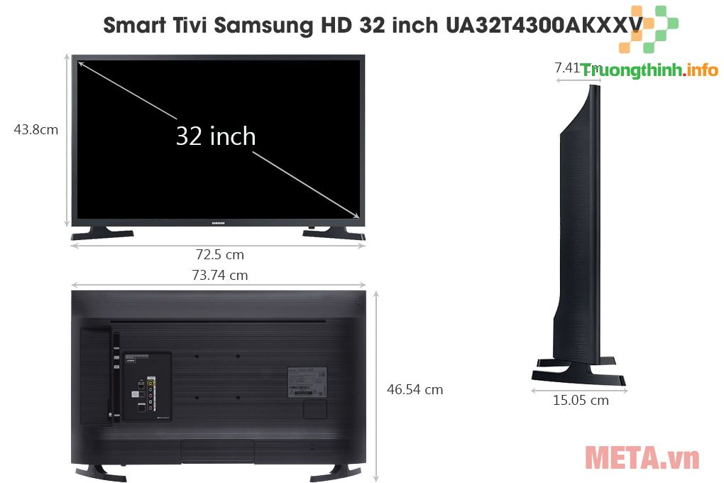                      Kích thước TV 32 inch thông dụng nhất