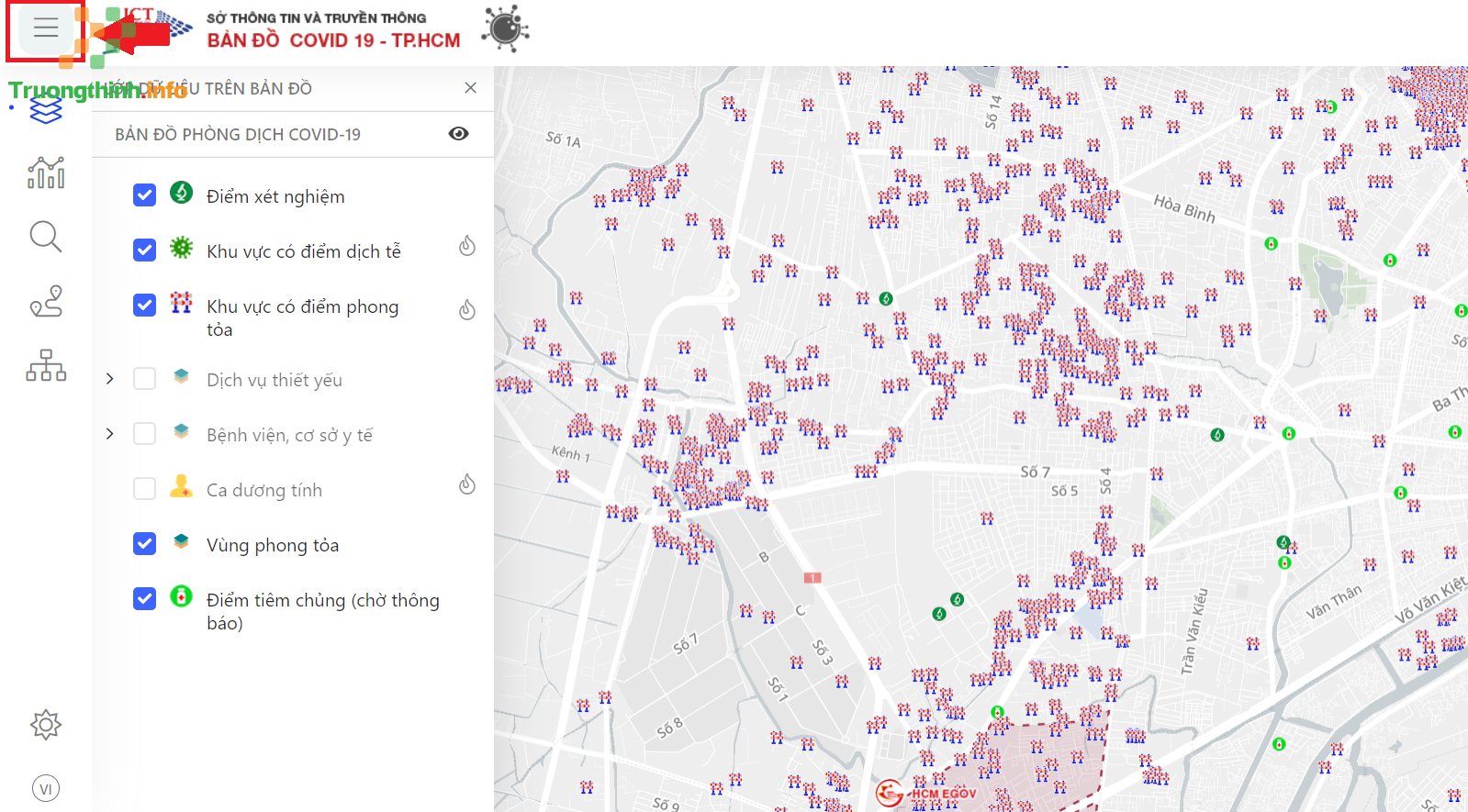                       Cách xem bản đồ Covid TPHCM mới nhất 2021