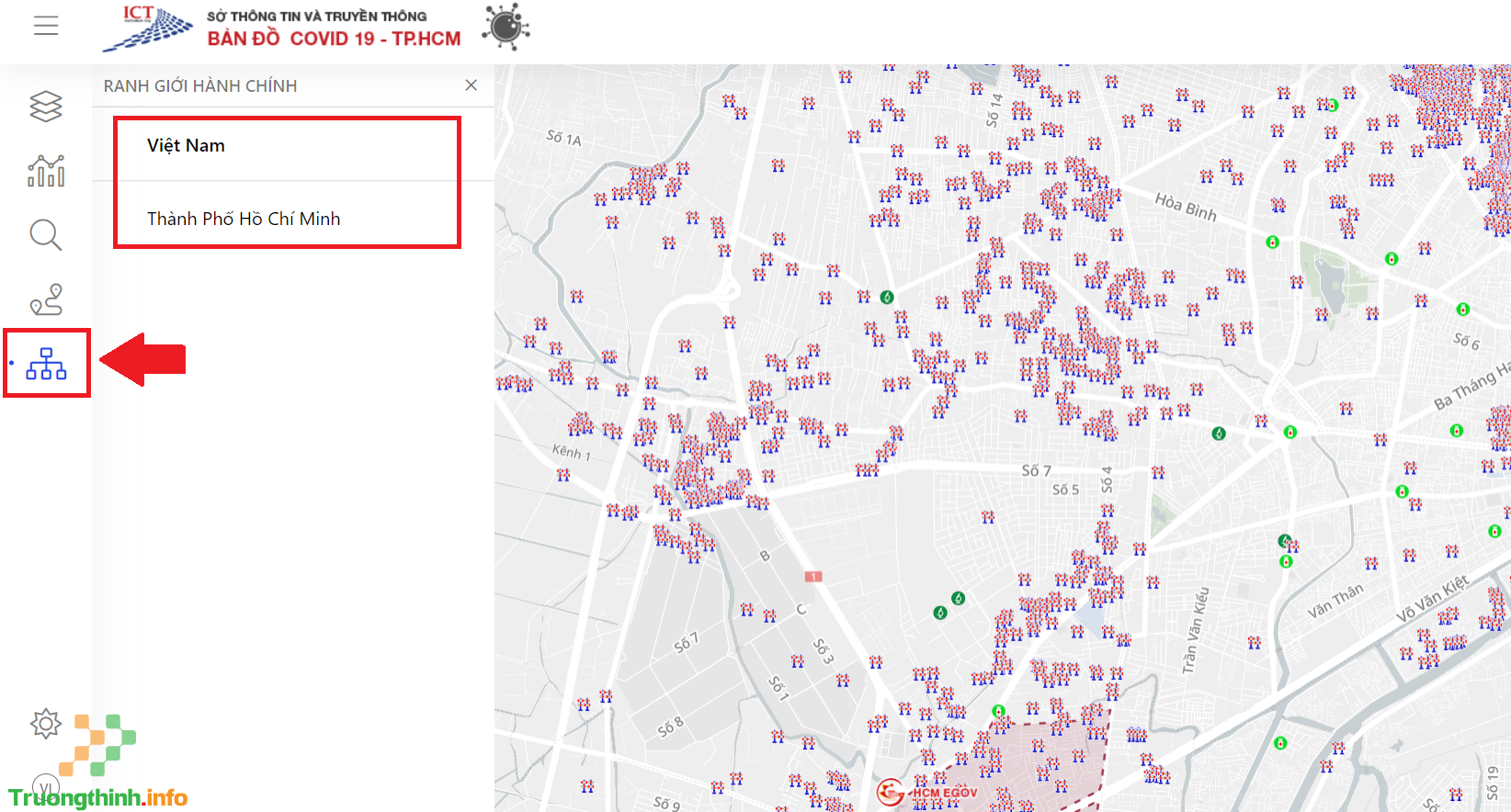                       Cách xem bản đồ Covid TPHCM mới nhất 2021