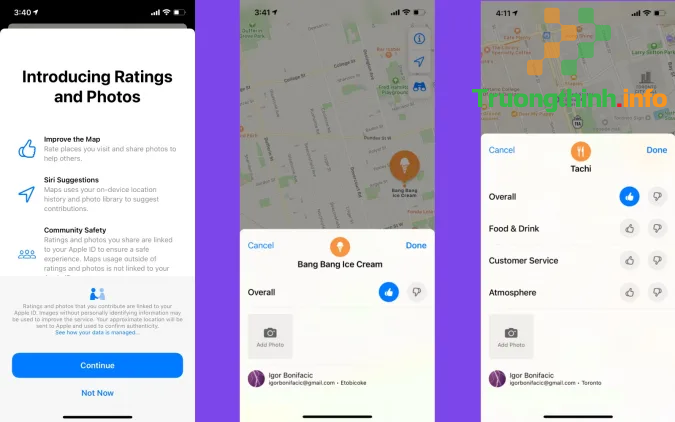  Apple Maps bắt đầu triển khai dịch vụ đánh giá địa điểm 
