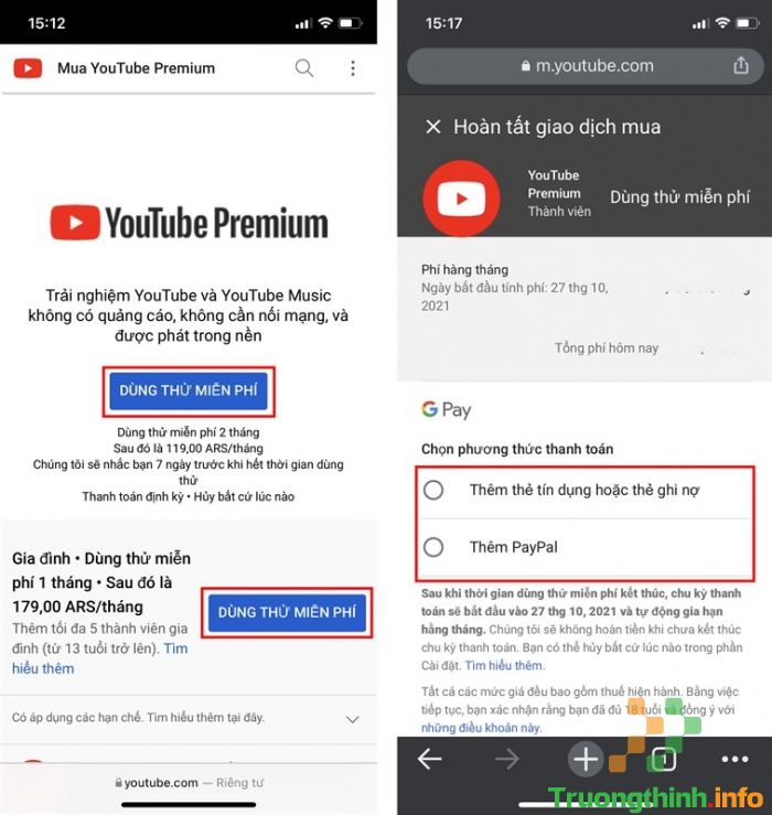  Cách đăng ký YouTube Premium miễn phí 2 tháng trên điện thoại cực dễ 