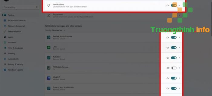  Cách tắt thông báo trên Windows 11 
