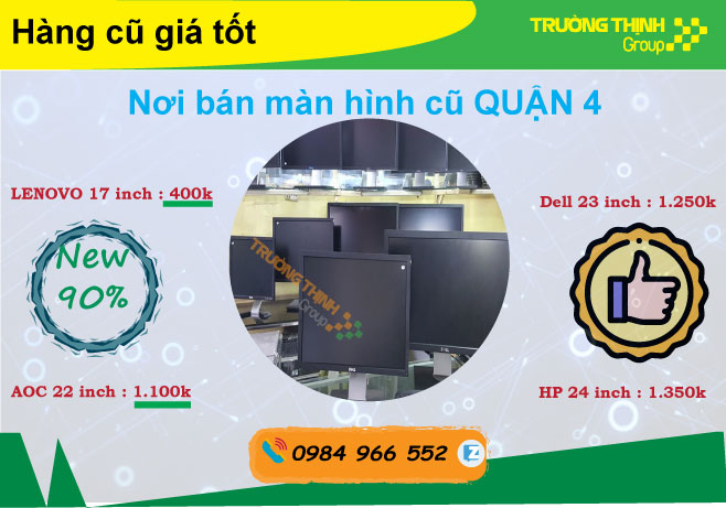 Bán Màn Hình Máy Tính Cũ Quận 4 Trường Thịnh