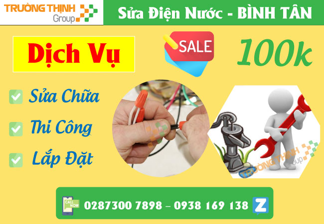 Sửa Điện Nước Quận Bình Tân