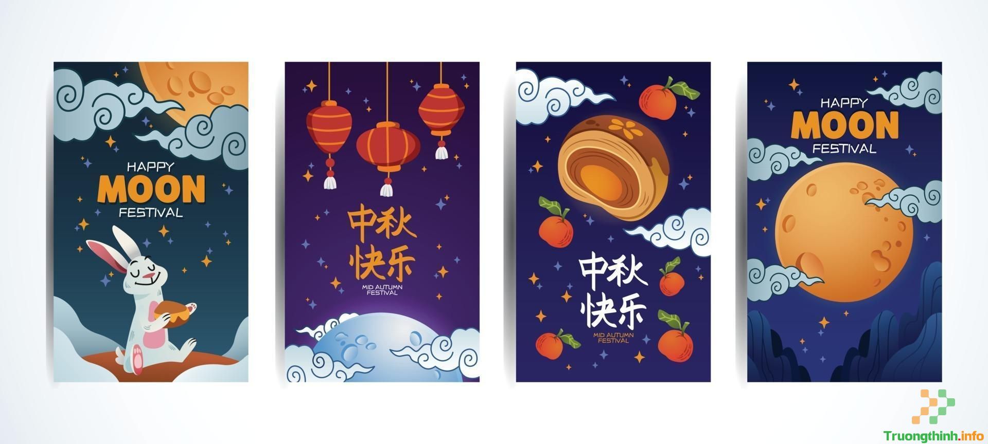                       Mẫu thiệp Trung Thu đẹp, thiệp chúc mừng Trung Thu sang trọng