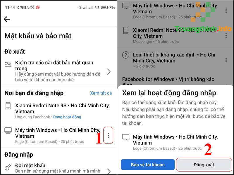Cách đăng xuất Facebook, Messenger trên thiết bị khác từ xa cực nhanh - Tin Công Nghệ