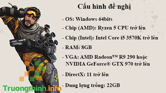Cấu hình để chơi mượt game Apex Legends - Tin Công Nghệ