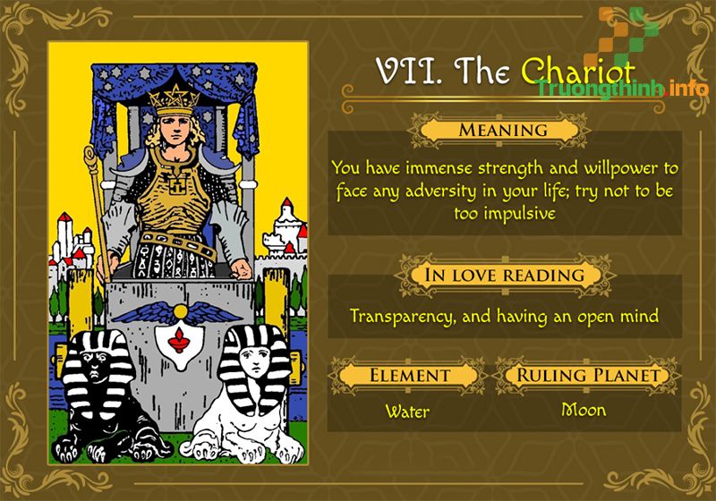 Ý nghĩa lá bài The Chariot trong Tarot theo chuẩn Rider Waite Smith - Tin Công Nghệ