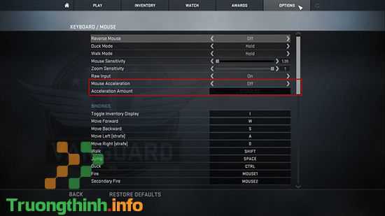 Cách tùy chỉnh chuột và cấu hình trong game CS-Go - Tin Công Nghệ