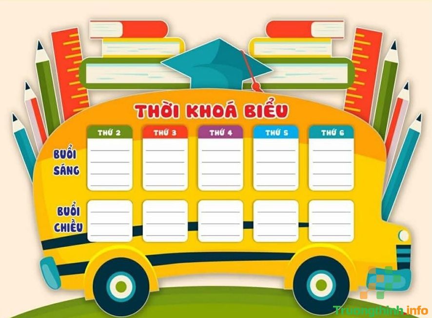 Các mẫu thời khóa biểu đẹp, đơn giản, cute nhất
