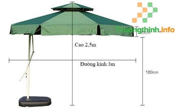                       Ô dù che nắng, che mưa ngoài trời: Kích thước, giá bán?