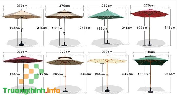                       Ô dù che nắng, che mưa ngoài trời: Kích thước, giá bán?