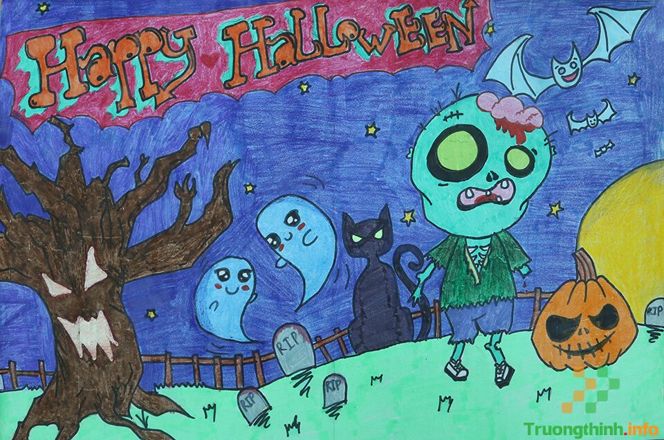                       Các hình vẽ Halloween đơn giản, dễ thương nhất