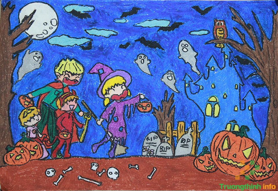                       Các hình vẽ Halloween đơn giản, dễ thương nhất