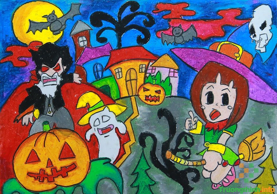                       Các hình vẽ Halloween đơn giản, dễ thương nhất