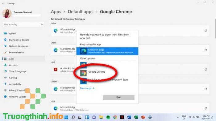  Hướng dẫn thay đổi trình duyệt mặc định trên Windows 11 