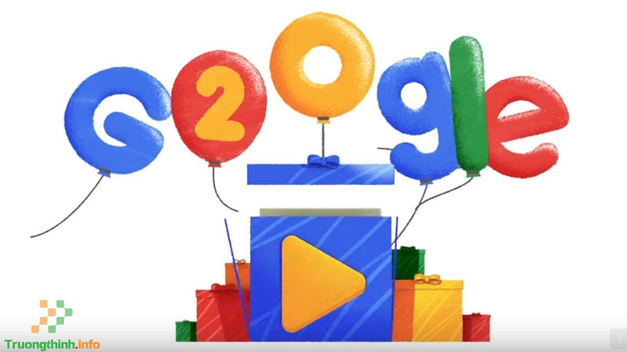 Google Doodle mừng sinh nhật thứ 23 của Google