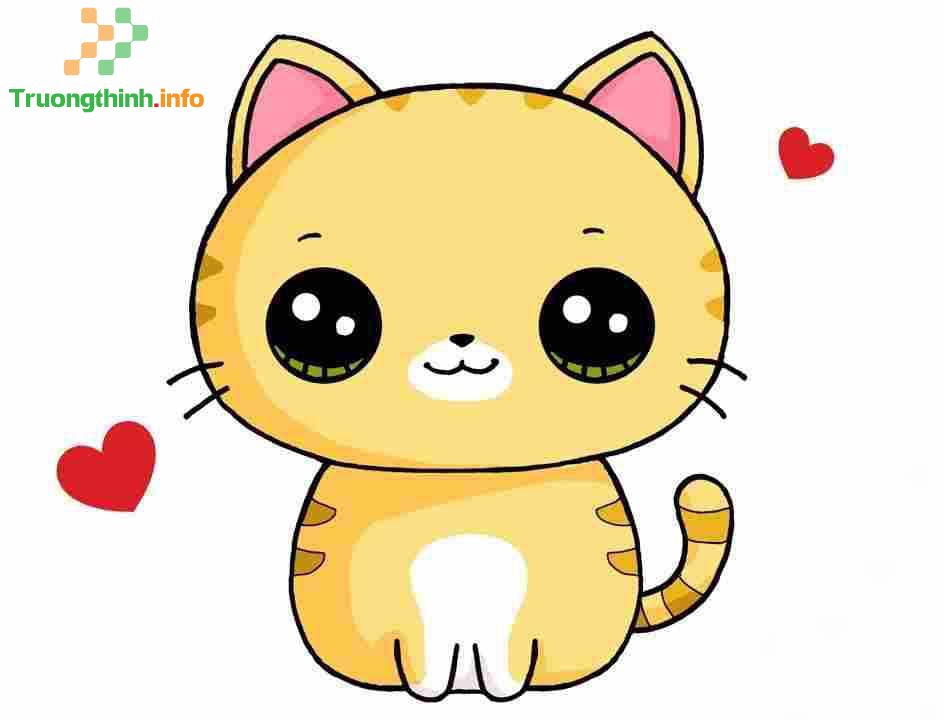                       Ảnh mèo cute hoạt hình, hình mèo cute anime dễ thương nhất
