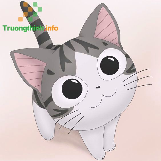                       Ảnh mèo cute hoạt hình, hình mèo cute anime dễ thương nhất