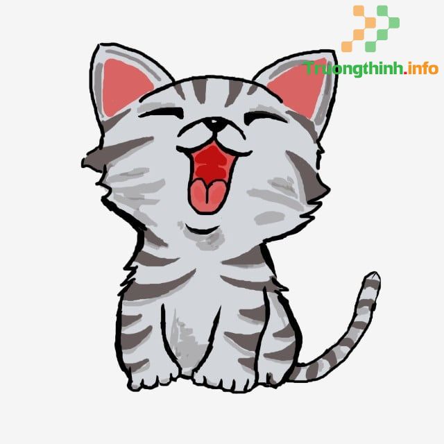                      Ảnh mèo cute hoạt hình, hình mèo cute anime dễ thương nhất