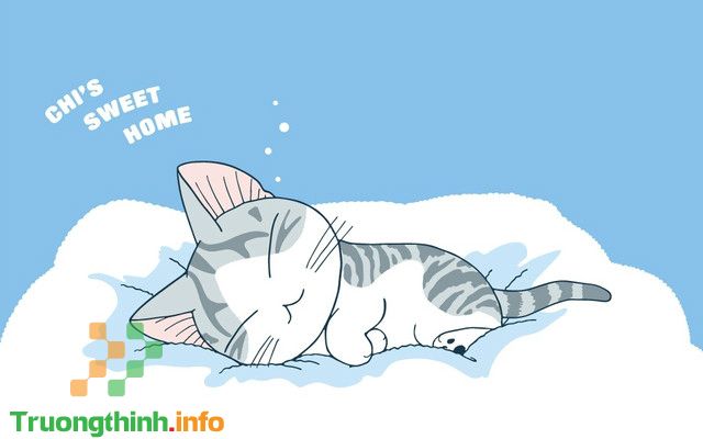                       Ảnh mèo cute hoạt hình, hình mèo cute anime dễ thương nhất