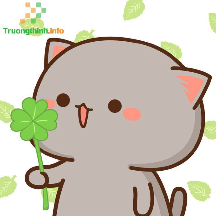                       Ảnh mèo cute hoạt hình, hình mèo cute anime dễ thương nhất