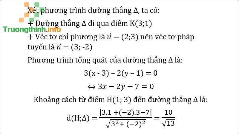 Công thức tính khoảng cách từ 1 điểm đến đường thẳng trong không gian - Tin Công Nghệ