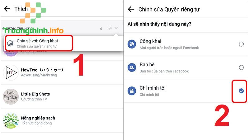 Cách không cho người khác thấy mình like, comment trên trang Facebook - Tin Công Nghệ