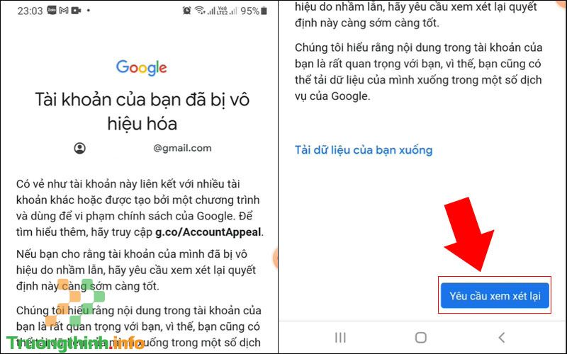 Cách khắc phục, lấy tại tài khoản Google, Gmail bị vô hiệu hoá cực dễ - Tin Công Nghệ